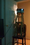 519081072 Projector set up at eye-level, lights off